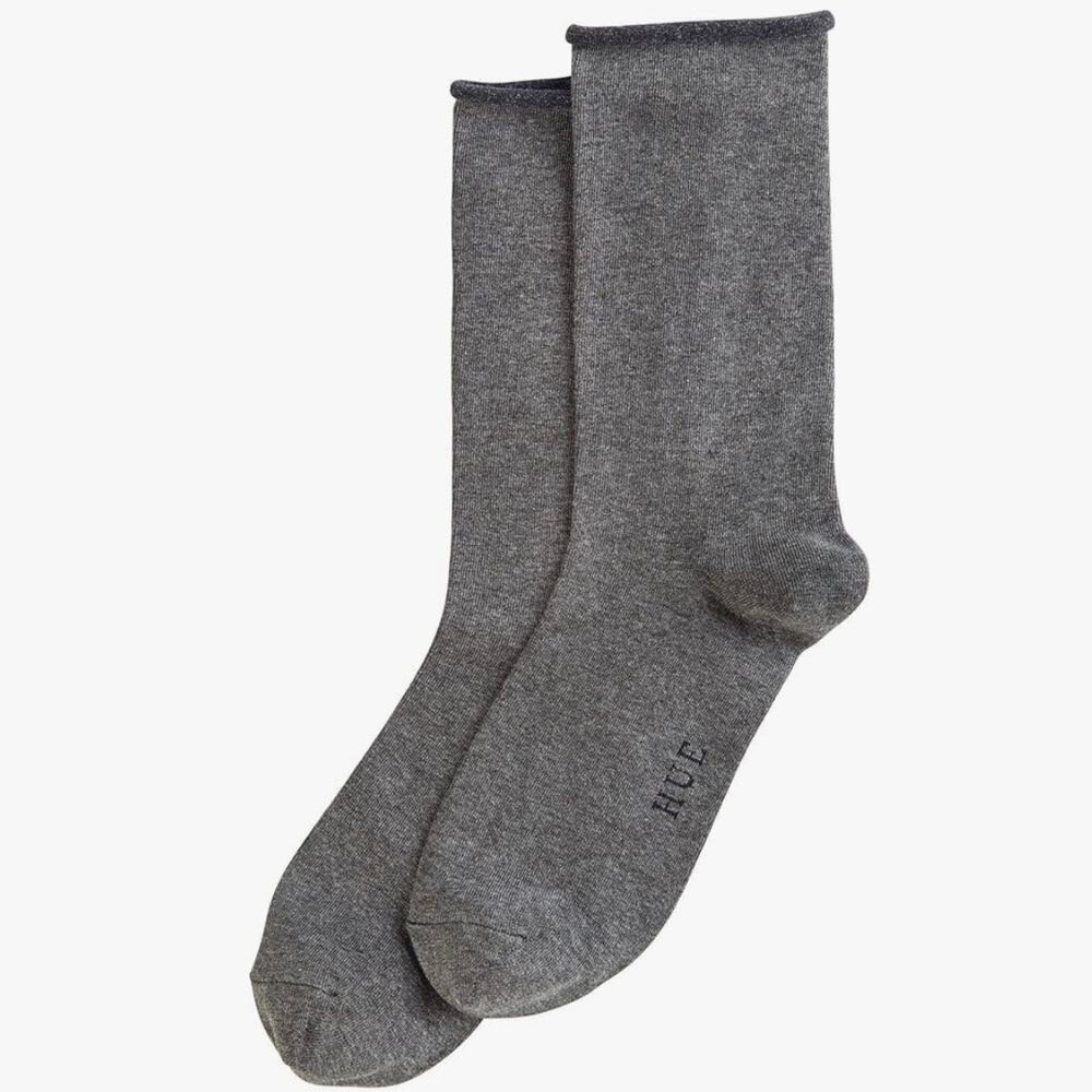 HUE Jean Socks Crew (3-Pack) in Graphite Heather - Picture 5 of 5